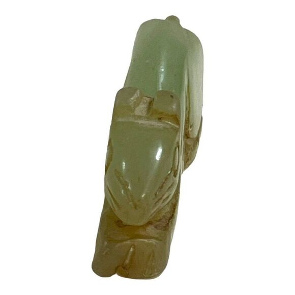 Old Mongolian Chinese year of rat in natural jade animal Figure Carving Mouse - Picture 3 of 7